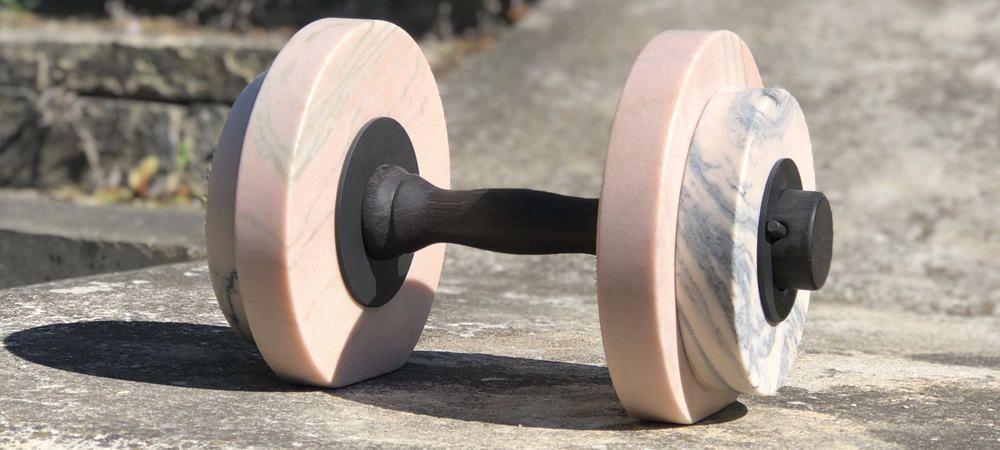 NEW MARBLE DUMBBELL